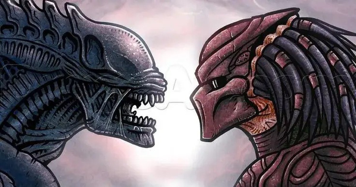 Thợ săn Predator đối đầu Xenomorph trong không gian tối