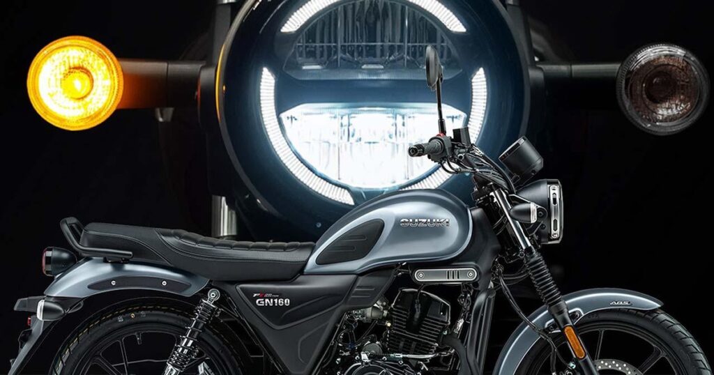 Suzuki GN160 với kiểu dáng xe côn tay cổ điển