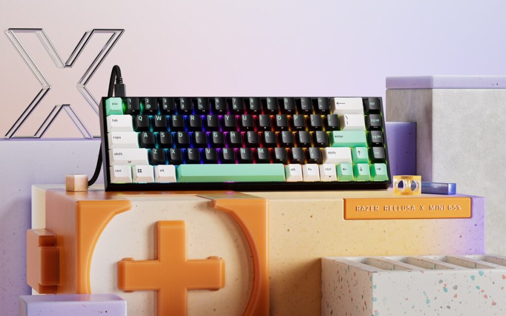 Bàn phím Razer Reclusa X Mini 65% với thiết kế nhỏ gọn trên mặt bàn