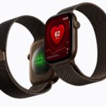 Apple Watch Series 12 hiển thị trên nền tối trong ảnh giới thiệu sản phẩm