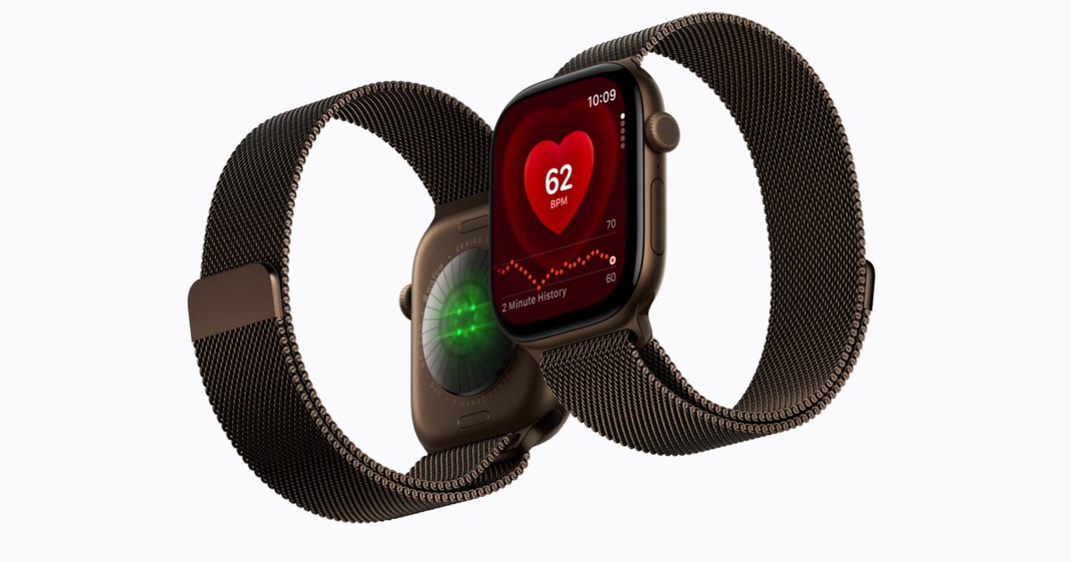Apple Watch Series 12 hiển thị trên nền tối trong ảnh giới thiệu sản phẩm