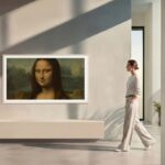Tác phẩm Mona Lisa được hiển thị trong bộ sưu tập nghệ thuật trên TV Samsung