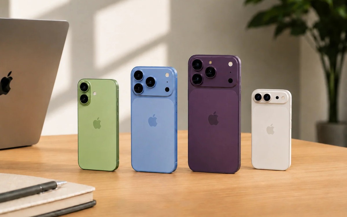 Hình minh họa iPhone 18 tiêu chuẩn không xuất hiện trong sự kiện ra mắt tháng 9