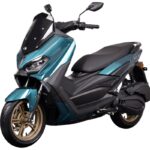 Modenas Elit 150S 2026 nhìn từ phía trước với thiết kế maxi-scooter