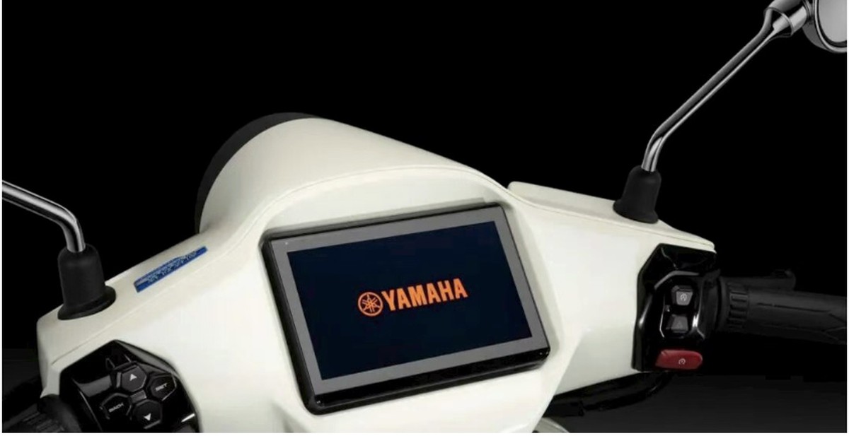 Yamaha Fuzzy 125 nhìn từ phía trước với thiết kế bo tròn