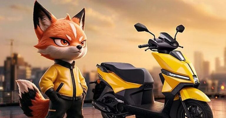 Honda NS125FX màu xanh trưng bày tại sự kiện ra mắt