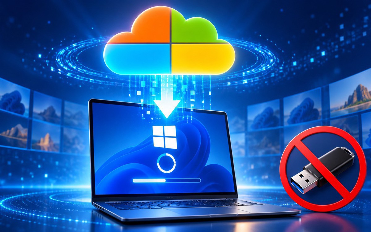Màn hình môi trường khôi phục Windows 11 sau khi máy tính khởi động lỗi