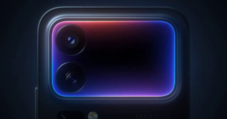 Điện thoại Xiaomi 18 Pro với màn hình phụ ở mặt lưng