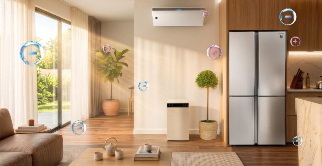 Các thiết bị gia dụng trong hệ sinh thái Plasmacluster Ion của Sharp