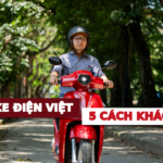 Dải xe máy điện của VinFast trong không gian trưng bày