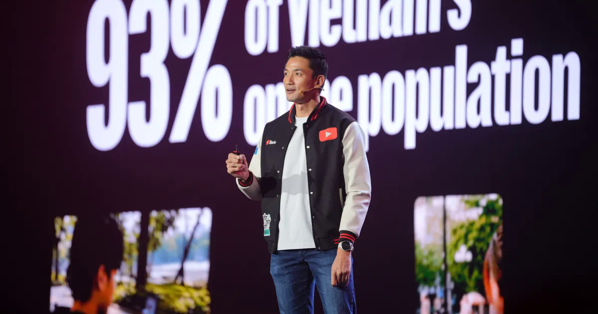 Ông Marc Woo phát biểu tại sự kiện YouTube Festival Vietnam 2026