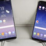 Galaxy S8 và Galaxy Note8 được đặt cạnh nhau trong hình minh họa