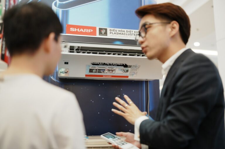 Không gian trưng bày các thiết bị gia dụng Sharp tại Better Lab