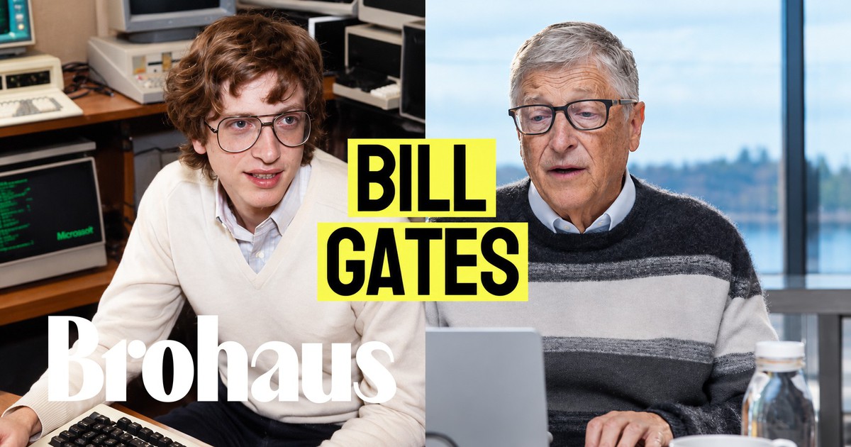 Bill Gates chuẩn bị một chiếc túi vải chứa nhiều sách cho chuyến đi