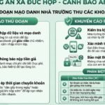Thông báo cảnh báo về tin nhắn giả mạo trường học và yêu cầu chuyển tiền