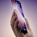 Hình minh họa iPhone với thân máy và màn hình tạo cảm giác liền mạch bằng kính