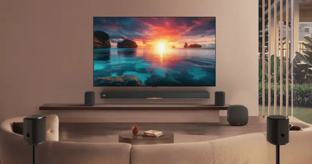 LG OLED evo AI G6 được trưng bày trong không gian nội thất hiện đại