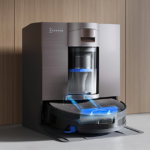 Robot hút bụi Ecovacs X11 Omni Cyclone trong không gian phòng khách