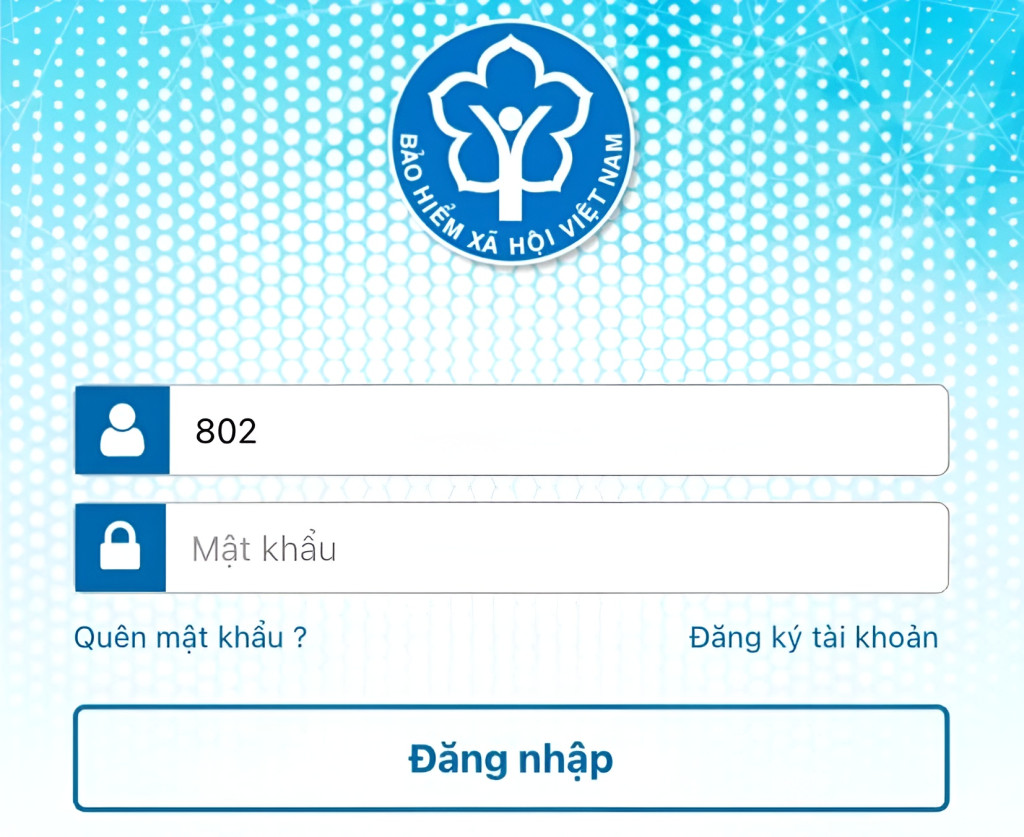Biểu mẫu đăng ký tài khoản cho trẻ trên VssID