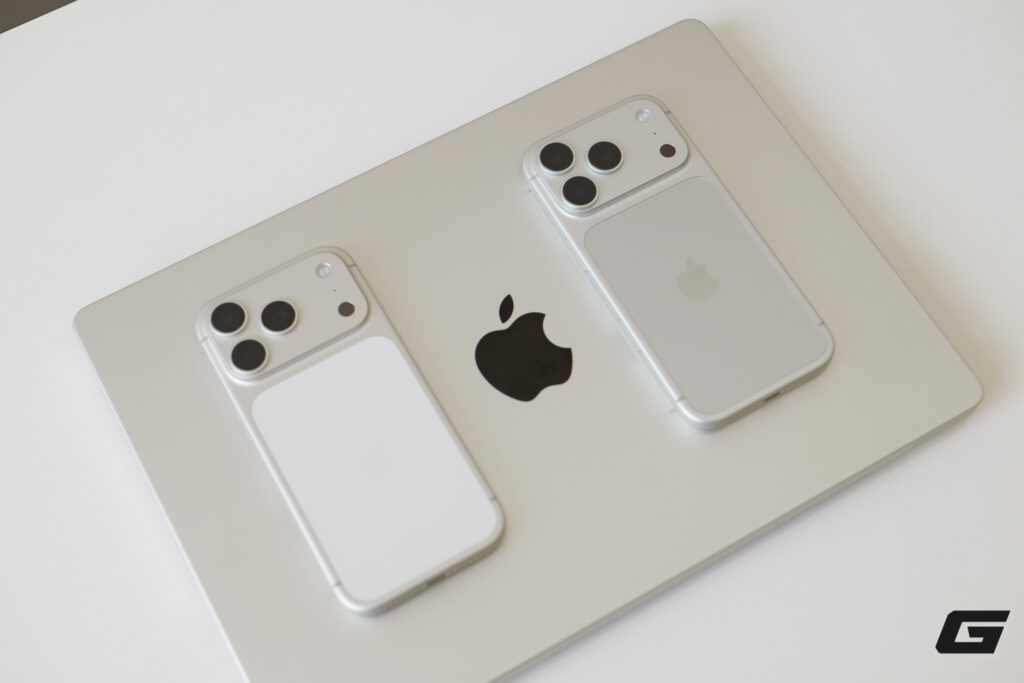 Cận cảnh phần kính mặt lưng bạc xám trên iPhone 18 Pro