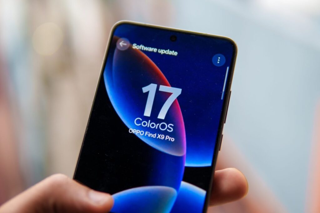 Giao diện ColorOS 17 với thiết kế Fluid Design trên điện thoại OPPO
