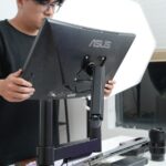 HyperWork P1 Single gắn màn hình trên bàn làm việc