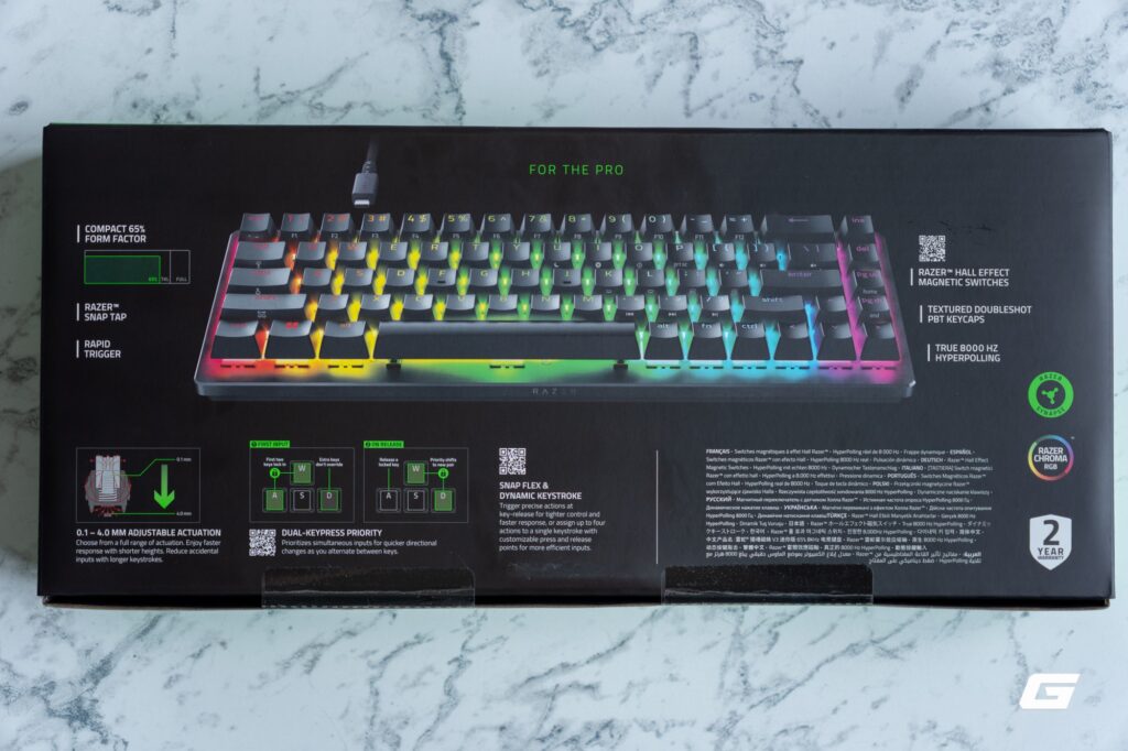 Switch Hall Effect của Razer lộ ra sau khi tháo keycap