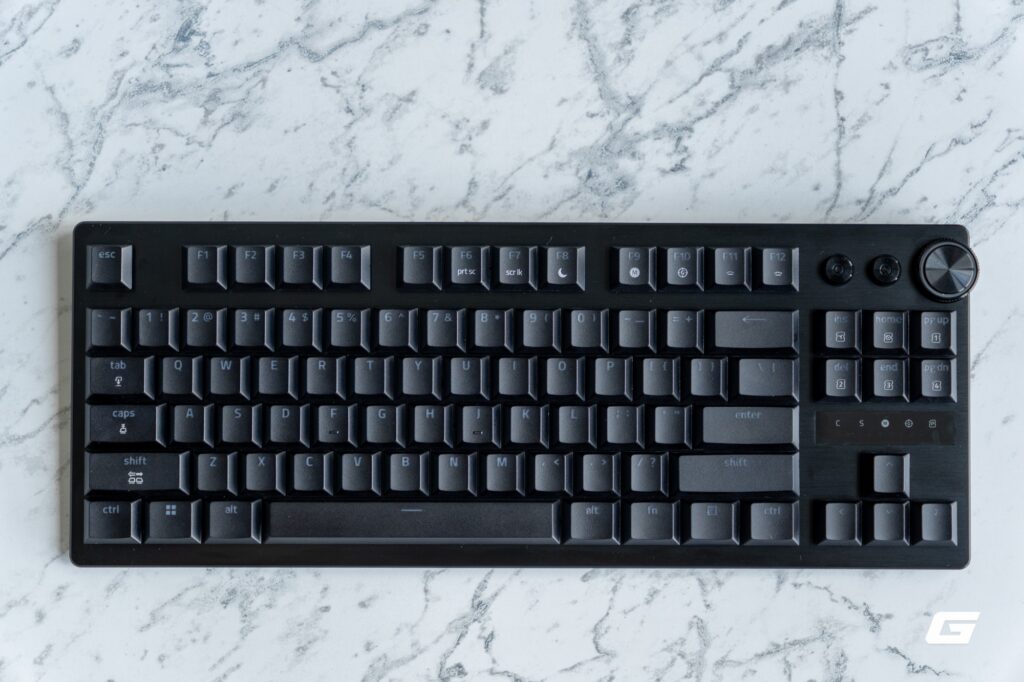 Bàn phím Razer Huntsman V3 Pro Low-profile TKL 8KHz nhìn từ phía trên