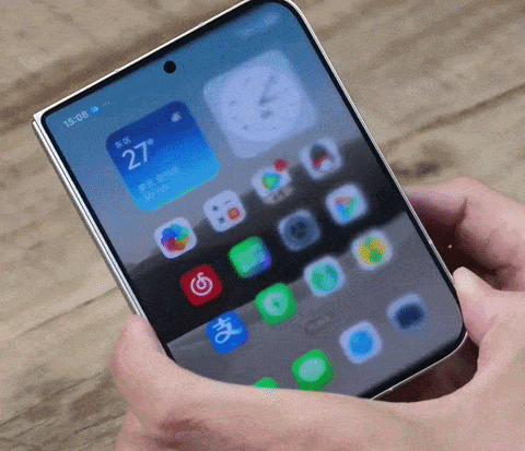Bản thử nghiệm mô phỏng hiệu ứng gập mở trên điện thoại Xiaomi