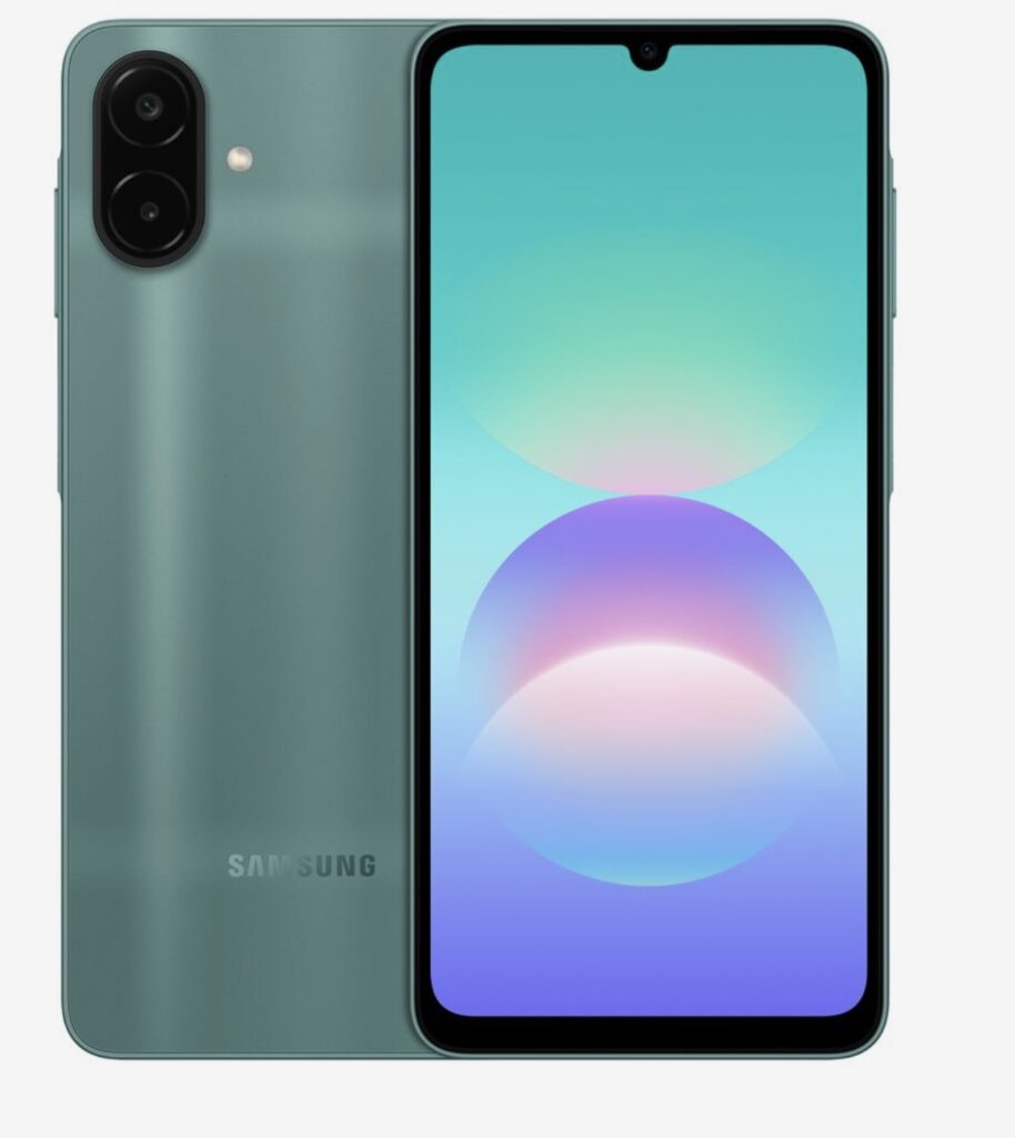 Galaxy A08 được minh họa cùng viên pin dung lượng 6.000mAh