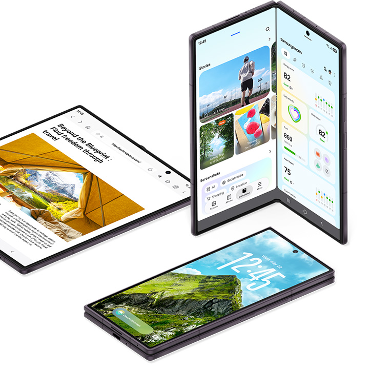 Màn hình Galaxy Z Fold8 Ultra hiển thị nhiều ứng dụng song song
