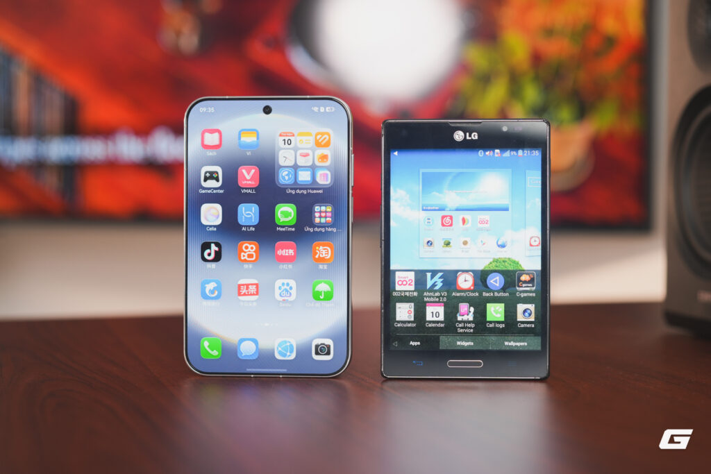 Huawei Pura X View hiển thị thiết kế thân máy rộng ngang