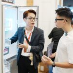 Tủ lạnh Sharp bốn cửa được trưng bày tại khu trải nghiệm Better Lab