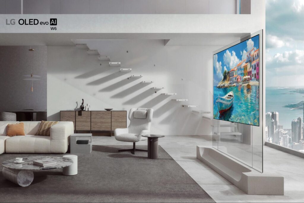 Giao diện tính năng AI trên TV LG OLED evo AI W6