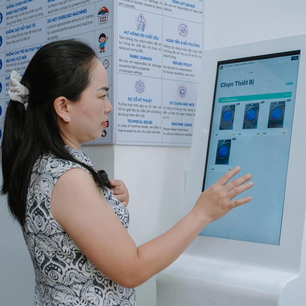 Không gian vận hành tự phục vụ 24/7 của TiTi Laundry