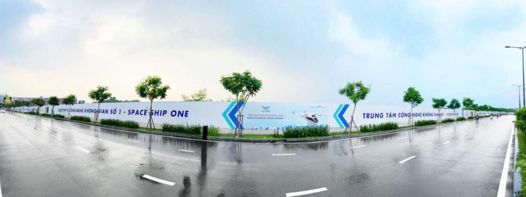 Khu vực xây dựng trung tâm công nghệ không gian số của CT Group Hi-Tech