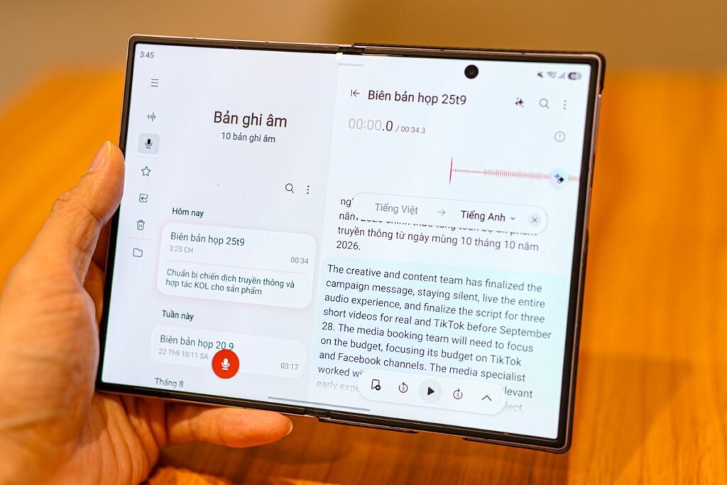 Mục Hỗ trợ viết trong phần cài đặt Galaxy AI trên điện thoại Samsung