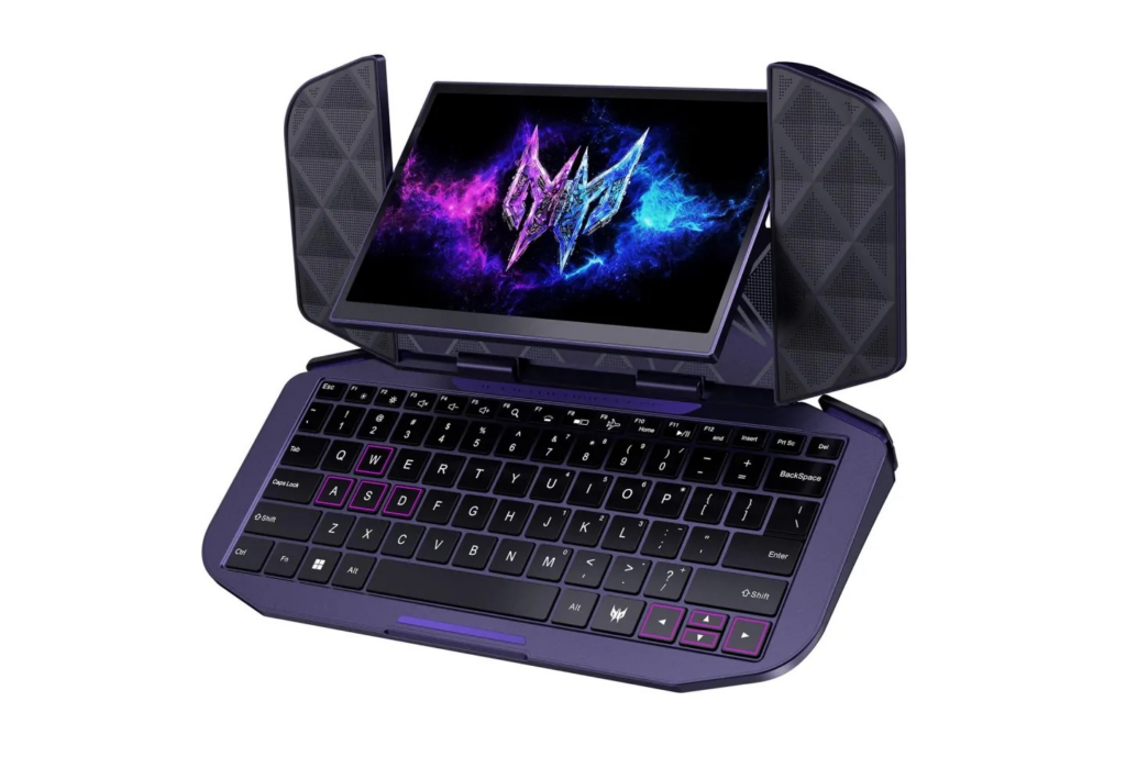 Project DualPlay Mini mở ra để lộ bàn phím mini có đèn nền