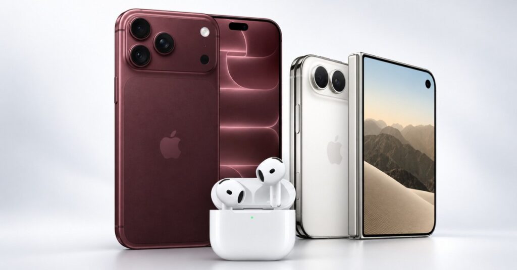 iPhone 18 Pro và iPhone 18 Pro Max đặt cạnh nhau với màn hình hiển thị