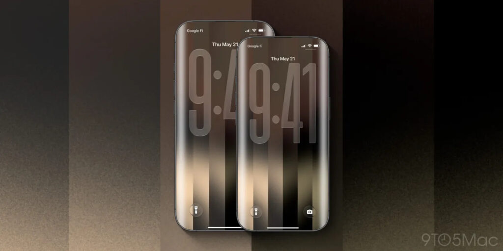 Phối cảnh mẫu iPhone kỷ niệm với màn hình cong nhẹ ở bốn cạnh