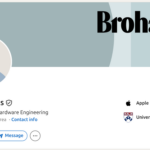 Trang LinkedIn tối giản của John Ternus không có ảnh đại diện