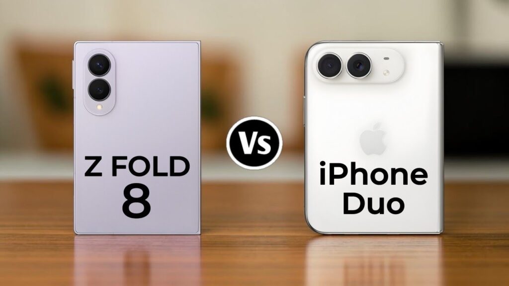 Điện thoại gập iPhone Duo được trưng bày trong sự kiện ra mắt