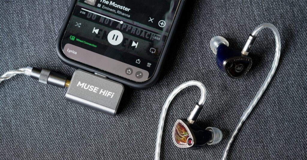 Dongle USB-C Muse HiFi U3 với thân kim loại nhỏ gọn