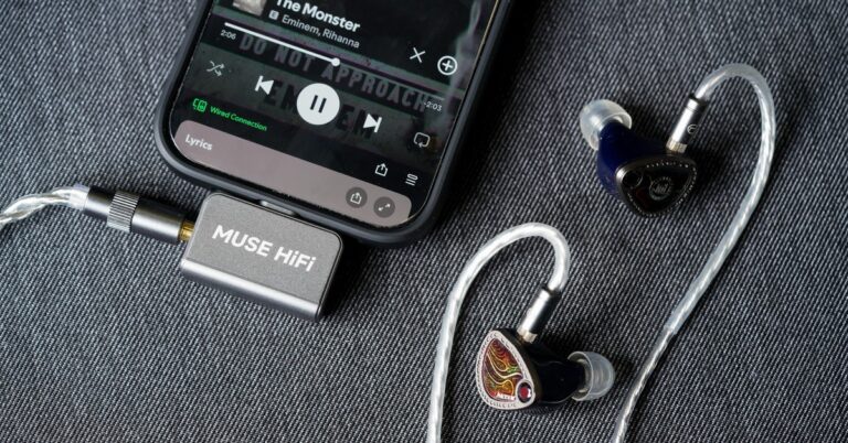 Dongle USB-C Muse HiFi U3 với thân kim loại nhỏ gọn
