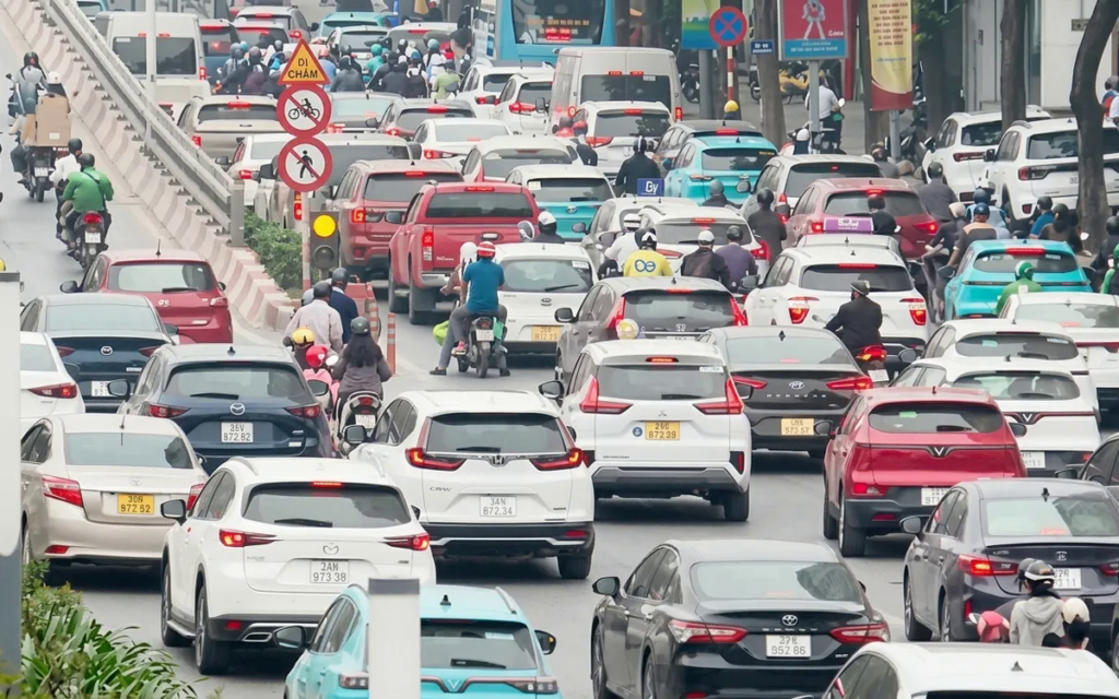 Trạm sạc dành cho xe điện trong khu vực đô thị