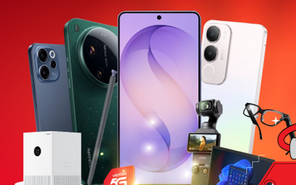 Banner giới thiệu chương trình Flash Sale công nghệ trong thời gian giới hạn