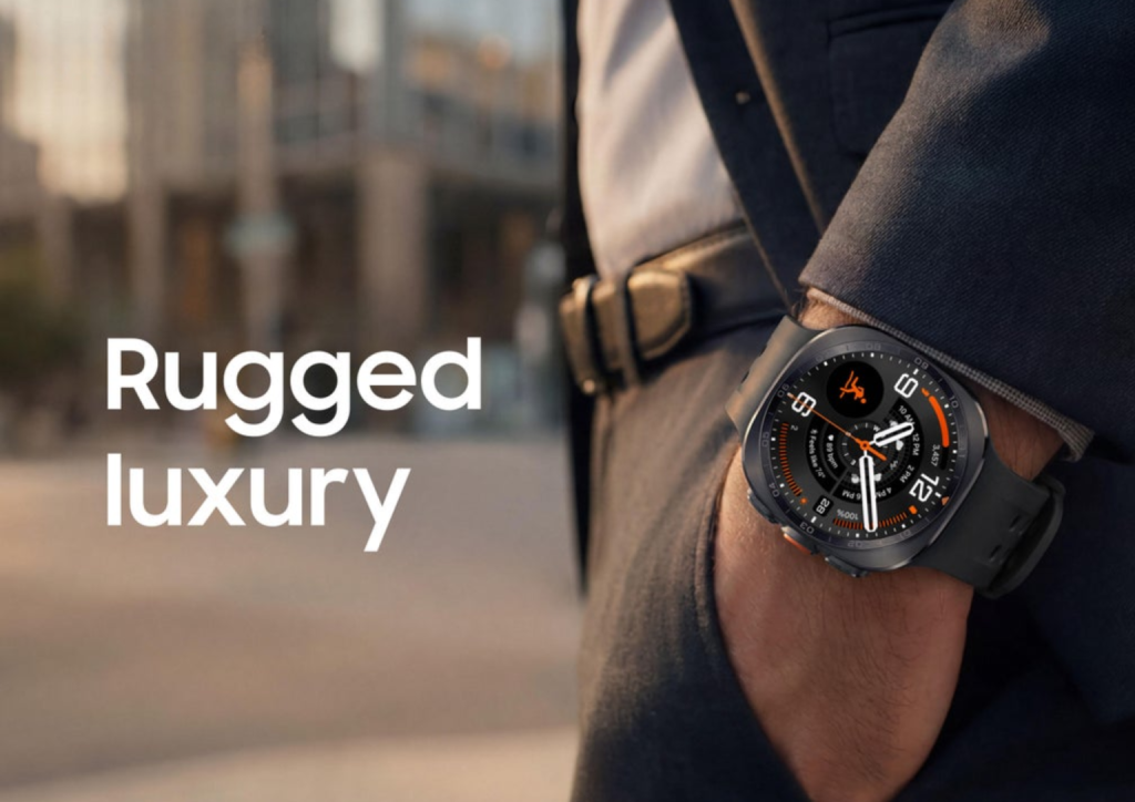 Giao diện Chạy địa hình hiển thị lộ trình và biểu đồ độ cao trên Galaxy Watch Ultra2