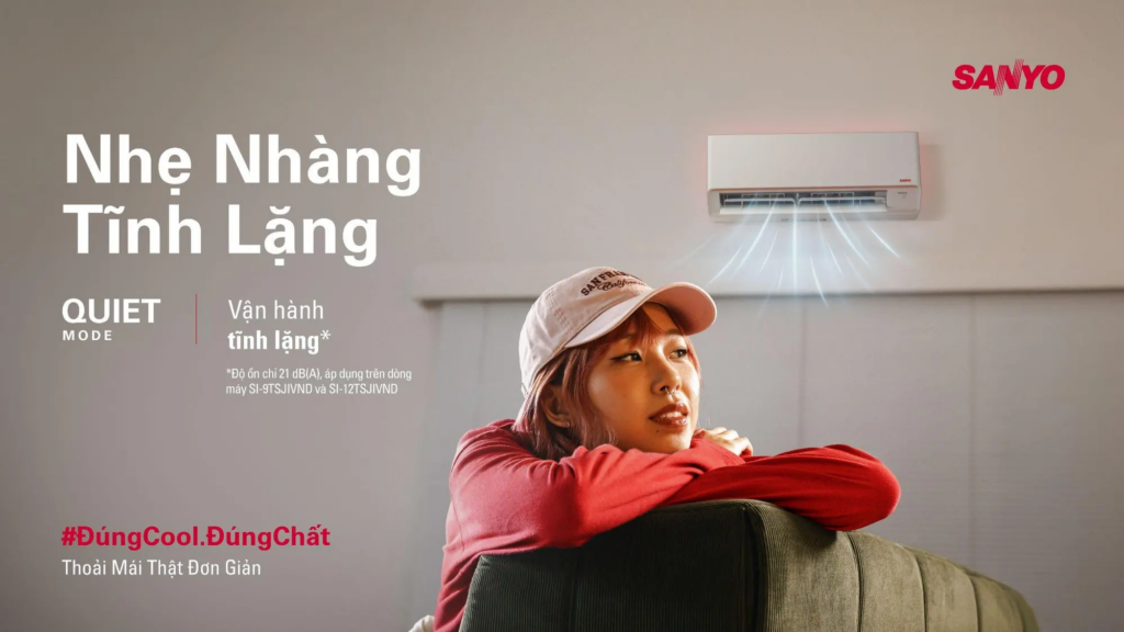 Sản phẩm máy lạnh SANYO hướng đến nhu cầu làm mát gia đình