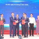 Đại diện VNPT và PTIT tại lễ ký thỏa thuận hợp tác phát triển AI trong giáo dục