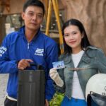 Yamaha NEO’s đỗ trước khu vực đại lý trong đô thị